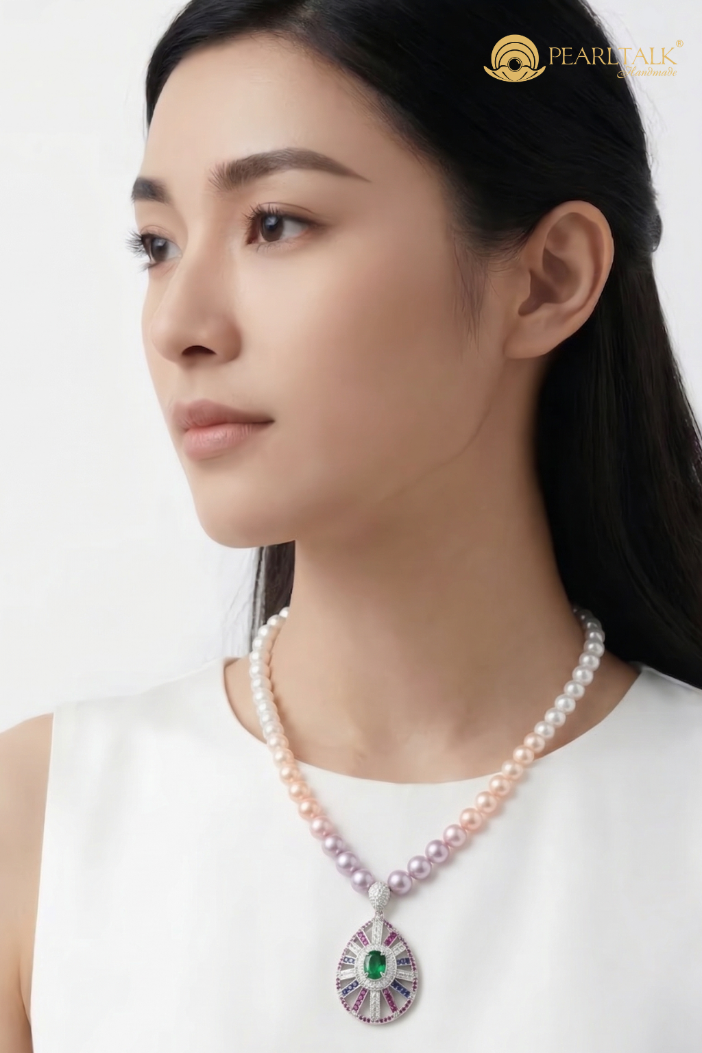 CHUỖI LOVE KÈM MẶT ĐÁ XANH